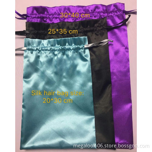 Desgin Your Custom Logo Hair Extension Packaging,Beautiful Satin hair extension packaging Bags,Buy Hair Get Free Private Labels